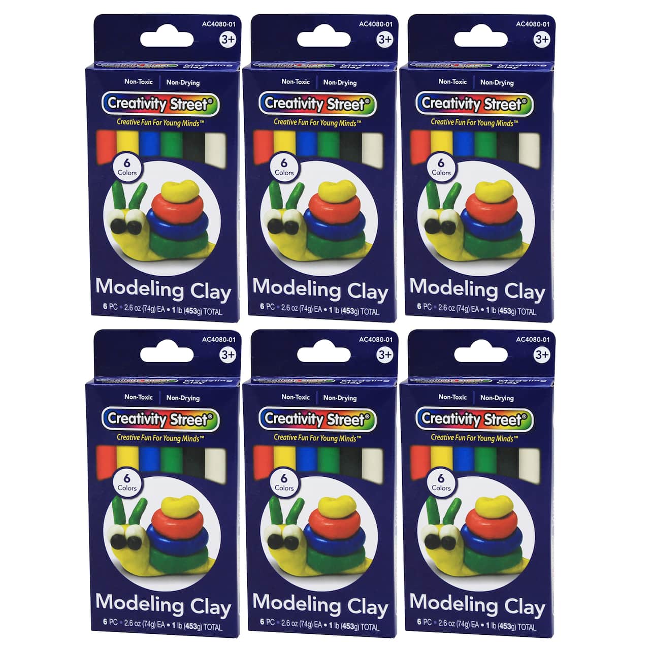 Creativity Street&#xAE; Extruded Modeling Clay Sticks, 6 Packs of 6
